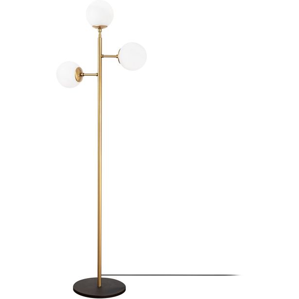 Lattiavalaisin Linento Lighting Atmaca, 163cm, 3-osainen, kulta
