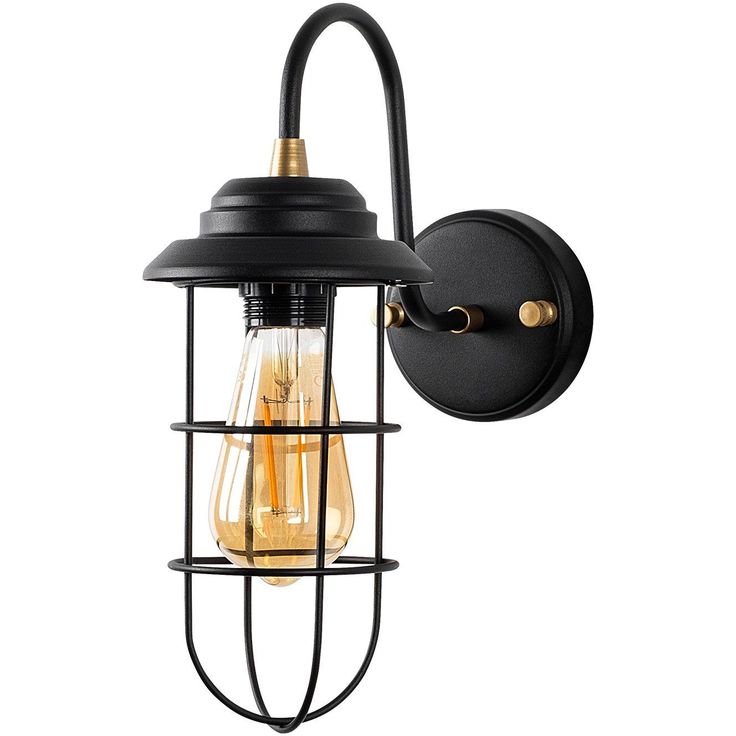 Seinävalaisin Linento Lighting Mahoney, musta
