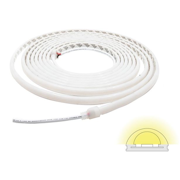 LED-silikoniprofiili Limente LED-Neon Dome, 4000K, 24V, IP67, 5m
