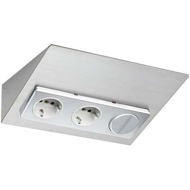 Pistorasia Limente Luxa-32, 30W, 24V LED-virtalähde, kaksoiskytkin, rst