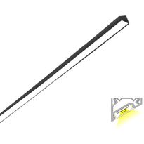 LED-profiili Limente LED-LUXOR 20 COM, 4000K, 28W, musta, 2m