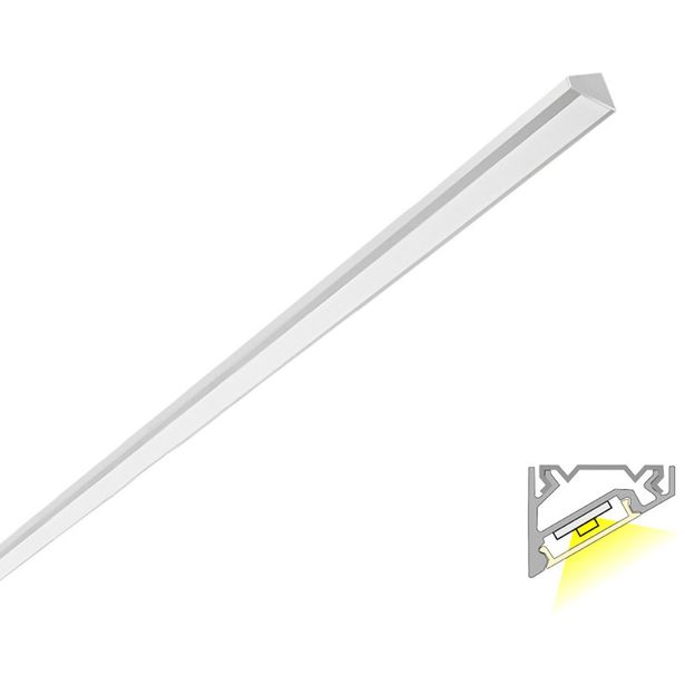 LED-profiili Limente LED-LUXOR 20 LUX, 4000K, 28W, alumiini, 2m