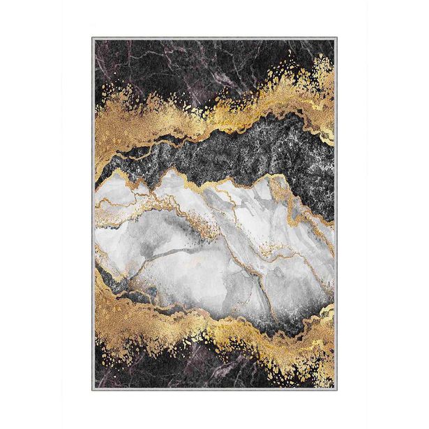 Matto Linento HMNT433, 160x230cm, kulta/musta