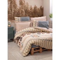 Vuodevaatesetti Linento Dakota, beige/harmaa