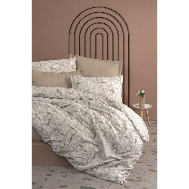 Parivuoteen vuodevaatesetti Linento Moil, beige