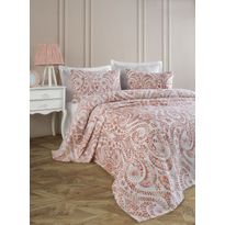 Päiväpeitto + tyynyliina Linento Loop, 160x230cm + 50x70cm, eri värejä