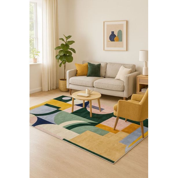 Matto Linento Rytmi (BSR-1), monivärinen, eri kokoja