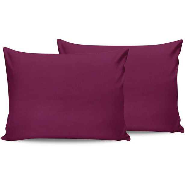 Tyynyliina Linento Plum, 50x80cm, 2kpl, luumu
