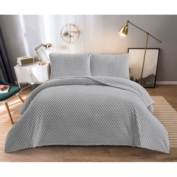 Parivuoteen päiväpeitto + 2 tyynyliinaa Linento Dama, 230x250cm + 50x70cm, eri värejä