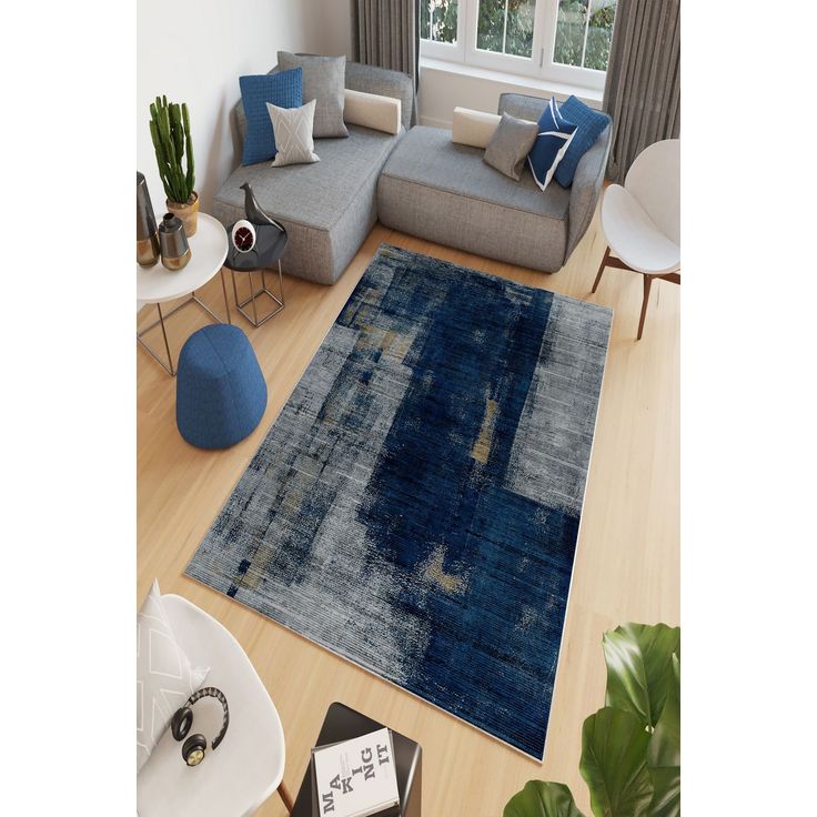 Matto Linento W792, 100x200cm, harmaa