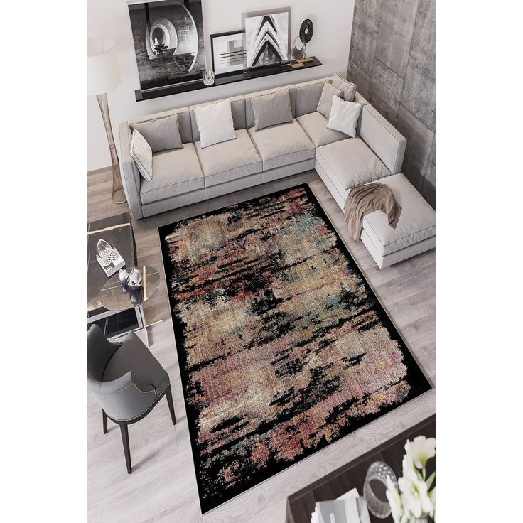 Matto Linento W889, 180x280cm, musta