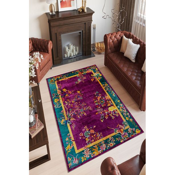 Matto Linento W934, 120x180cm, violetti