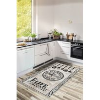 Keittiön matto Linento W1028, beige, eri kokoja