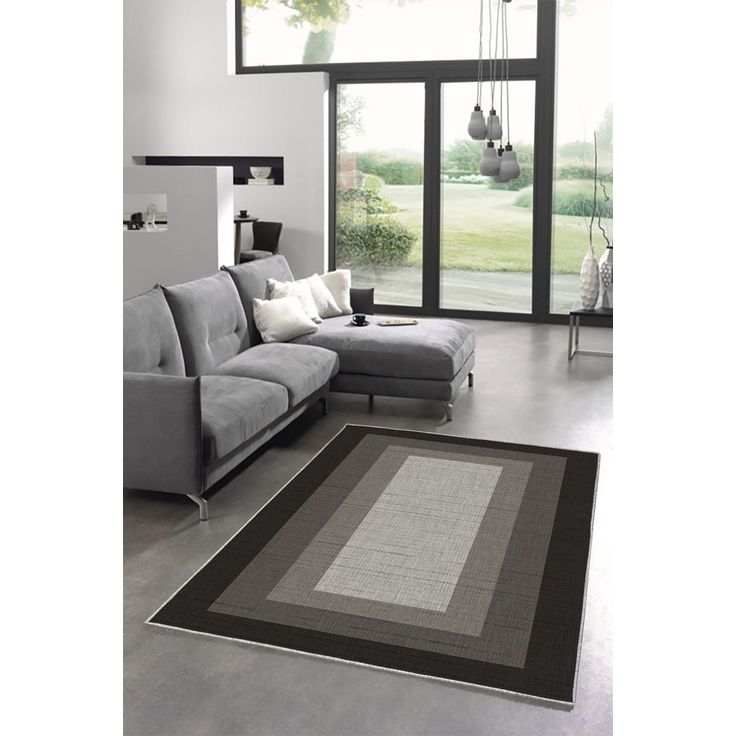 Käytävämatto Linento W1045, 80x120cm, harmaa