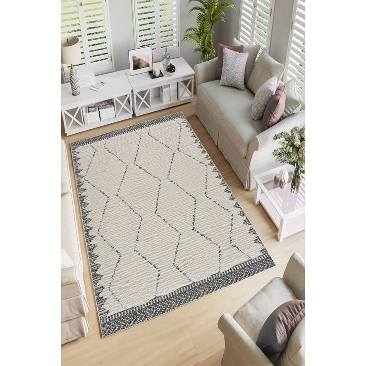 Käytävämatto Linento W1073, beige, eri kokoja