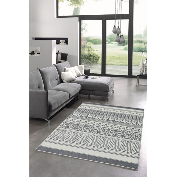 Matto Linento W1081, 100x200cm, harmaa