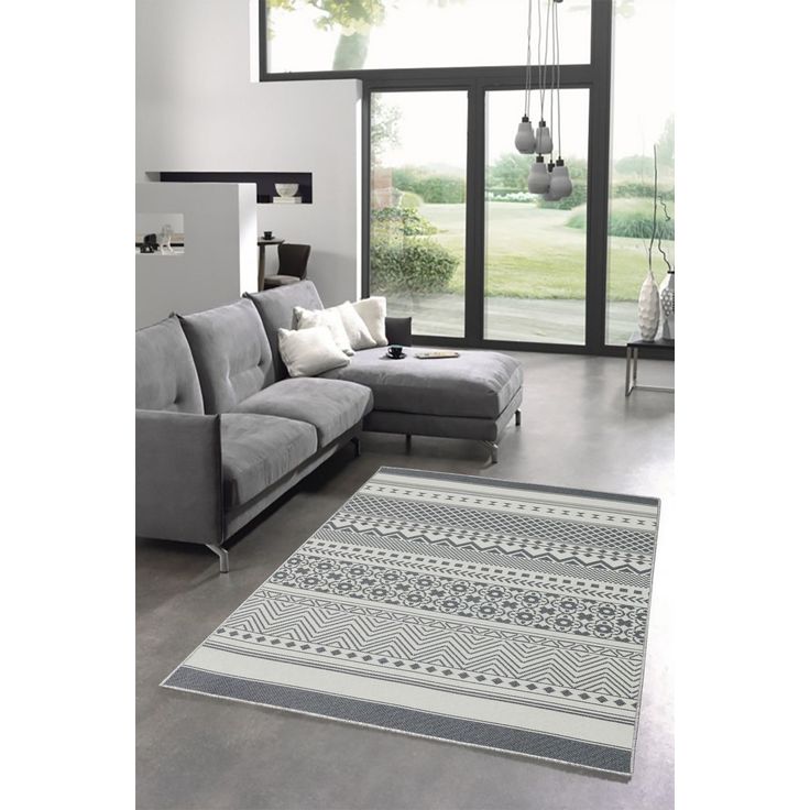 Matto Linento W1081, 100x200cm, harmaa