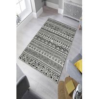 Matto Linento W1083, 60x100cm, mustavalkoinen