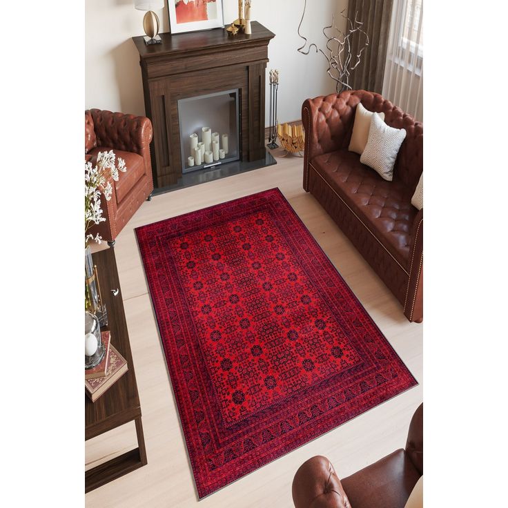 Matto Linento W1111, 100x200cm, punainen