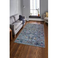 Käytävämatto Linento W1112, 80x120cm, sininen