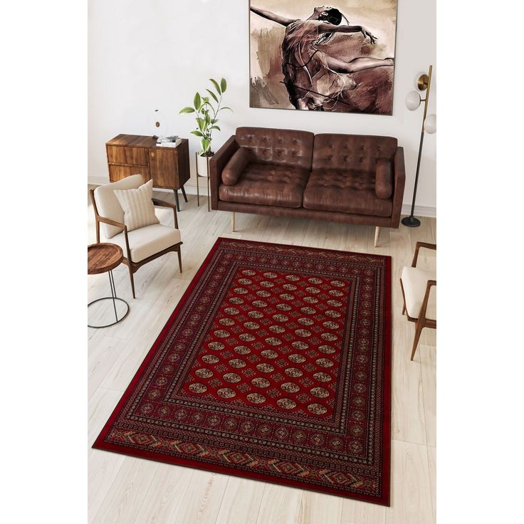Matto Linento W1122, 100x200cm, punainen