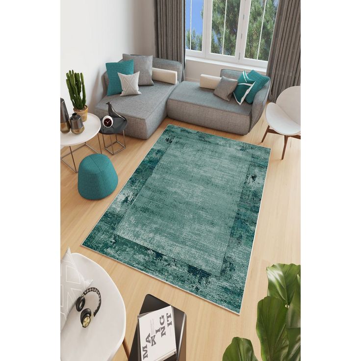 Käytävämatto Linento W1156, 80x150cm, vihreä