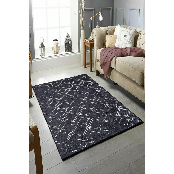 Käytävämatto Linento W1165, 80x120cm, harmaa