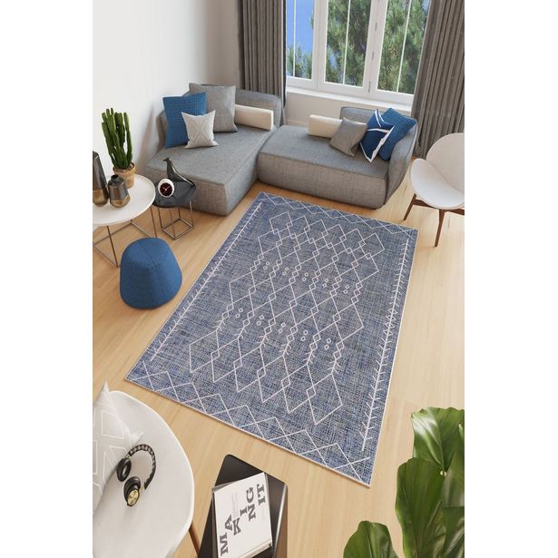 Matto Linento W1172, 100x150cm, sininen