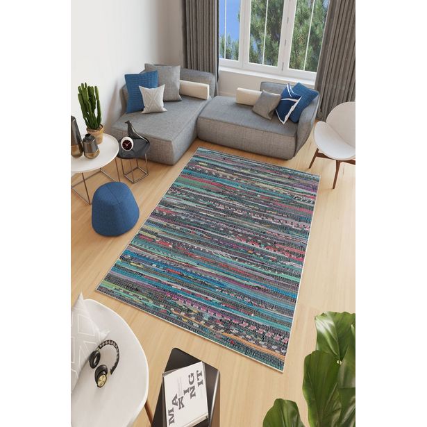 Käytävämatto Linento W1185, 80x120cm, monivärinen