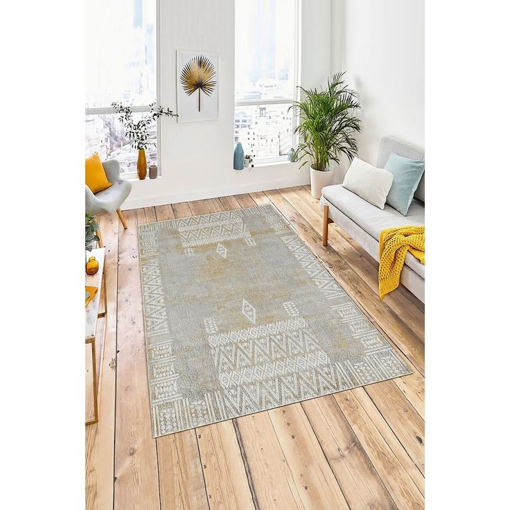 Käytävämatto Linento W1227, beige, eri kokoja