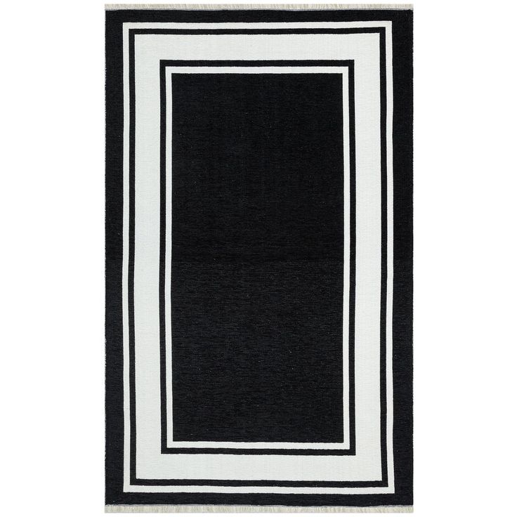 Käytävämatto Linento Serilda 75x150cm mustavalkoinen