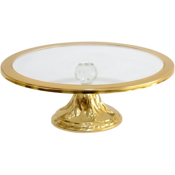 Kakkutarjotin Linento Grace, Ø30cm, kulta