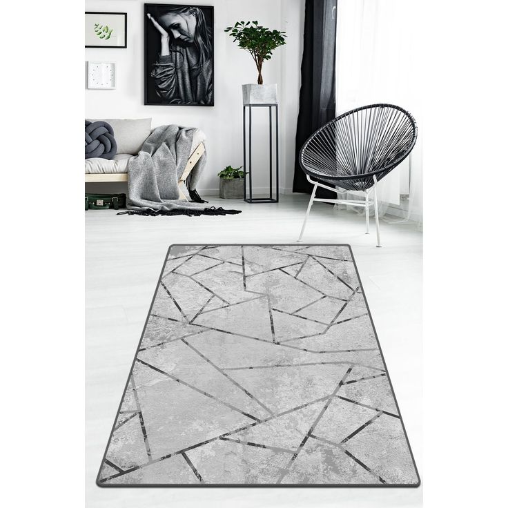 Käytävämatto Linento Gray, 80x120cm, harmaa