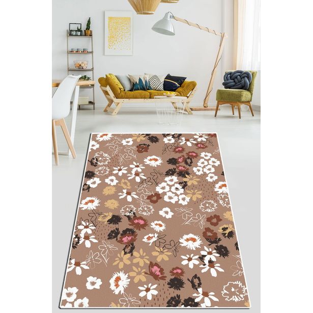 Käytävämatto Linento Wall Paper, 80x120cm, ruskea