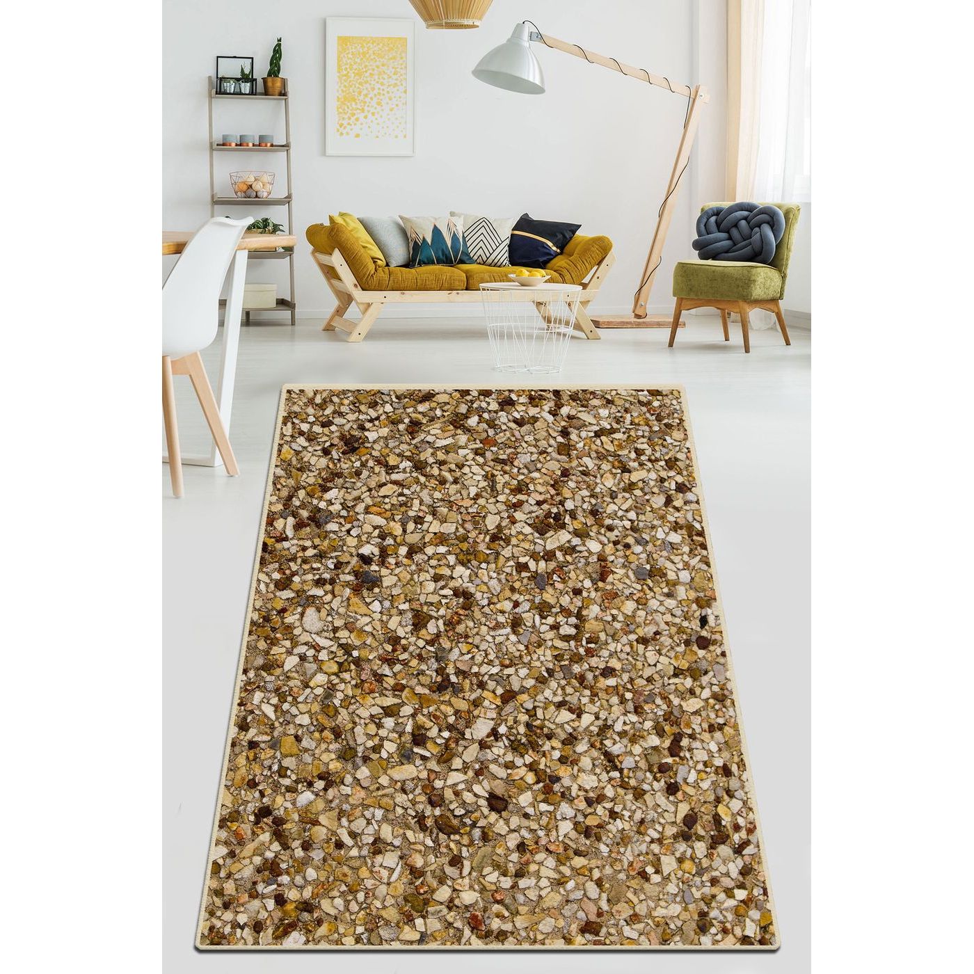 Matto Linento Gravier 80x120cm ruskea