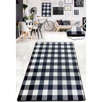 Matto Linento Seat, 80x100cm, mustavalkoinen