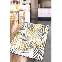 Käytävämatto Linento Acacia Djt, 80x100cm, valkoinen/kulta