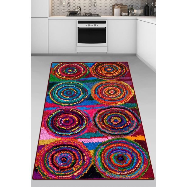 Matto Linento Boule Coloree, 80x140cm, monivärinen