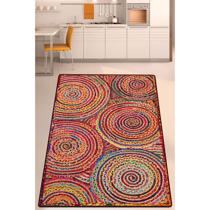 Matto Linento Crop Circle, 100x160cm, monivärinen