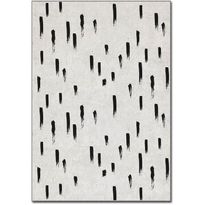 Matto Linento Arden, 160x230cm, mustavalkoinen