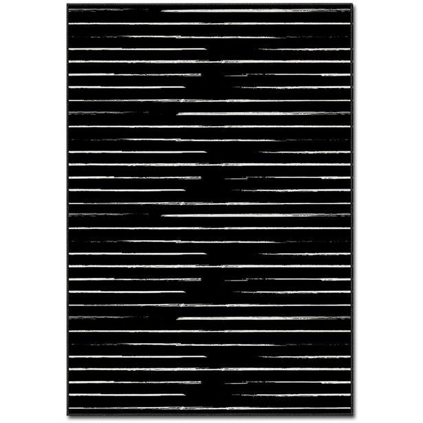 Käytävämatto Linento ASR CRPT-57, 80x140cm, mustavalkoinen