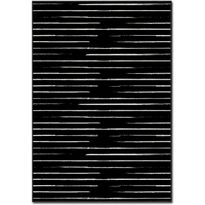 Matto Linento Graf 100x140cm mustavalkoinen