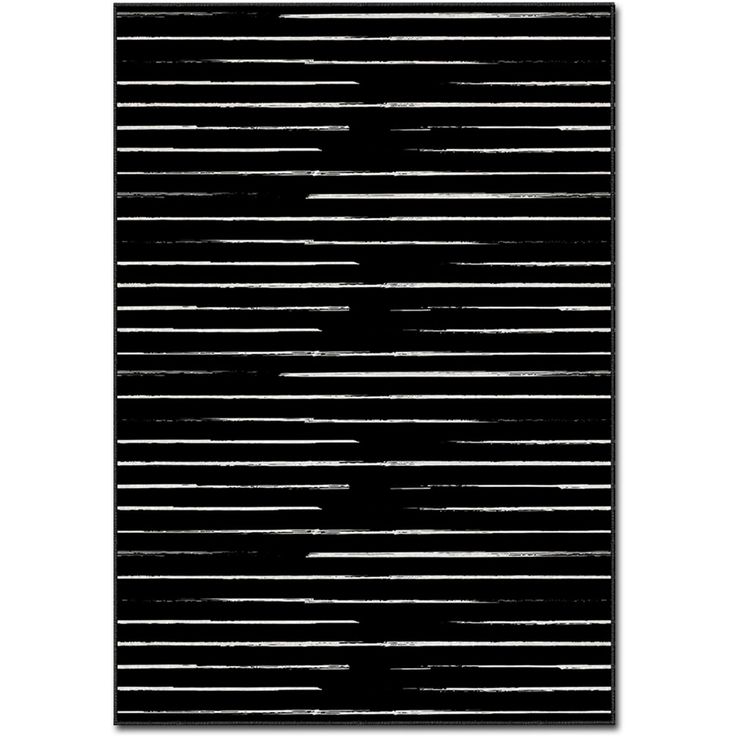Matto Linento Graf 100x140cm mustavalkoinen
