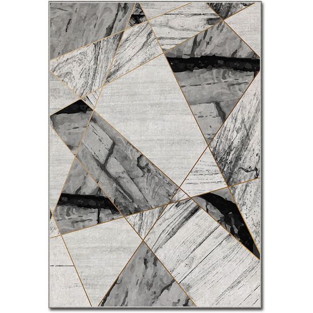 Matto Linento Pyra 120x180cm harmaa/kulta
