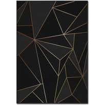 Käytävämatto Linento ASR CRPT-107, 80x140cm, musta/kulta