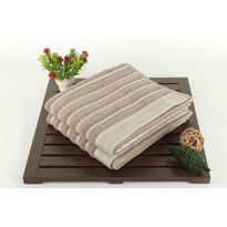 Käsipyyhe Linento Saheser, 50x90cm, raita, beige, 2kpl