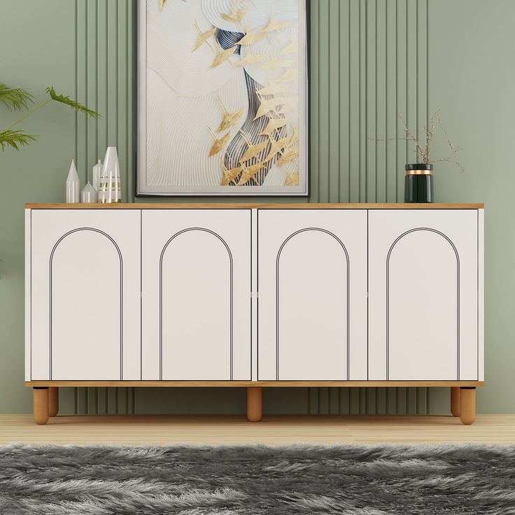 Senkki Linento Furniture Fayron, leveys 150cm, valkoinen/ruskea