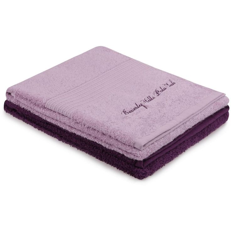 Käsipyyhe Linento Beverly Hills Polo Club, 50x90cm, liila/violetti, 2kpl