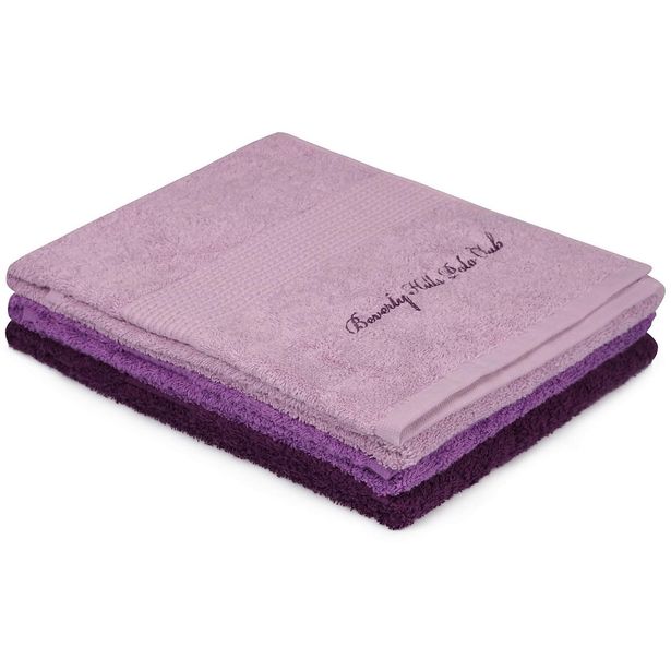 Käsipyyhe Linento Beverly Hills Polo Club, 50x90cm, violetti