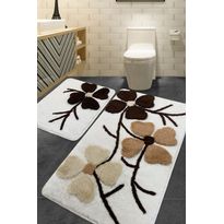 Kylpyhuonemattosetti Linento Kircicegi, 2kpl, beige